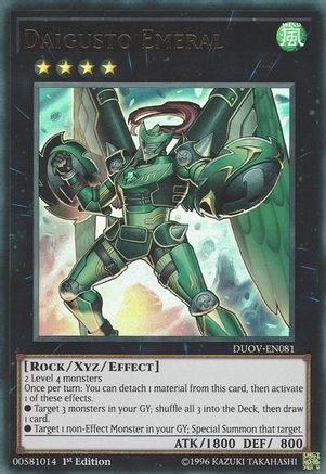 Daigusto Emeral (DUOV-EN081) - Duel Overload 1st Edition