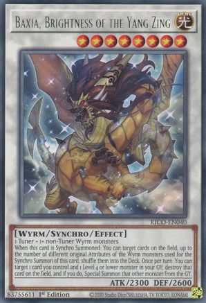 Baxia, Brightness of the Yang Zing (KICO-EN040) - King's Court 1st Edition