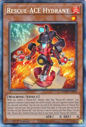 Rescue-ACE Hydrant (CR) (AMDE-EN004) - Amazing Defenders 1st Edition