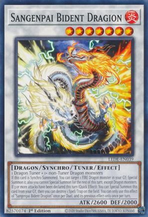 Sangenpai Bident Dragion (LEDE-EN039) - Legacy of Destruction 1st Edition