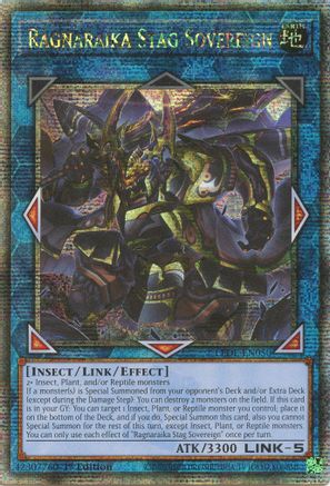 Ragnaraika Stag Sovereign (Quarter Century Secret Rare) (LEDE-EN050) - Legacy of Destruction 1st Edition