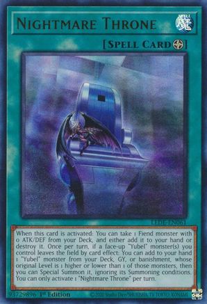 Nightmare Throne (LEDE-EN061) - Legacy of Destruction 1st Edition