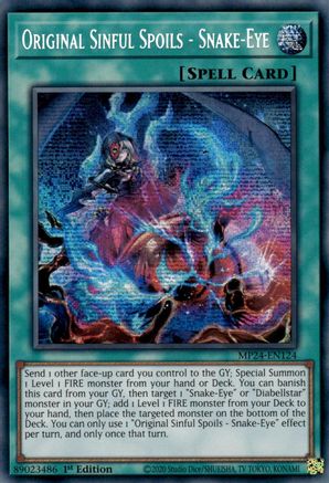 Original Sinful Spoils - Snake-Eye (MP24-EN124) - 25th Anniversary Tin: Dueling Mirrors 1st Edition