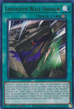 Labyrinth Wall Shadow (MP24-EN259) - 25th Anniversary Tin: Dueling Mirrors 1st Edition