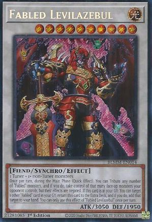 Fabled Levilazebul (BLMM-EN014) - Battles of Legend: Monster Mayhem 1st Edition
