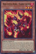 Red Lotus King, Flame Crime (MZMU-EN077) - Maze of Muertos 1st Edition