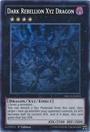 Dark Rebellion Xyz Dragon (Ghost Rare) (NECH-EN053) - The New Challengers 1st Edition